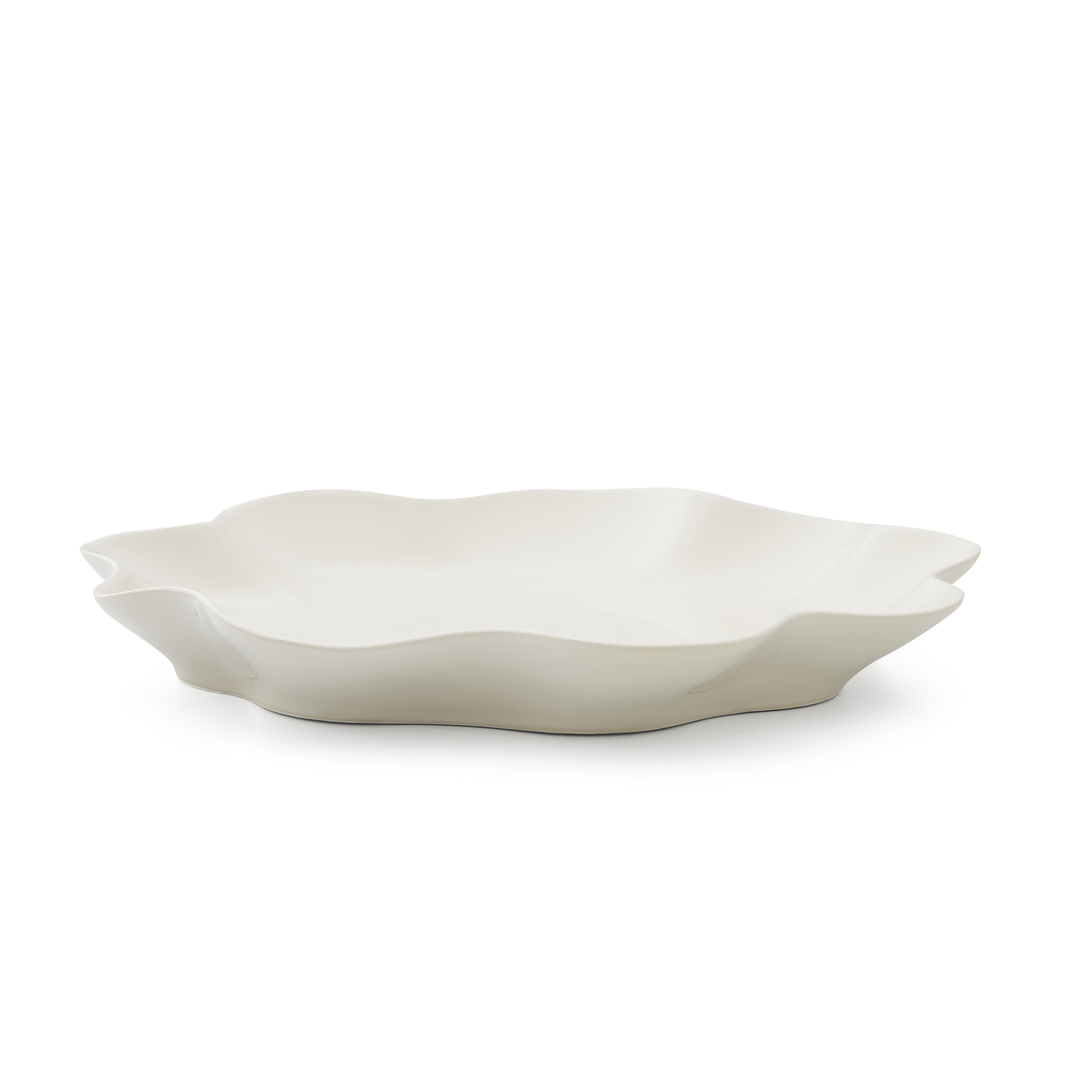 Sophie Conran Floret Large Serving Platter- Creamy White image number null